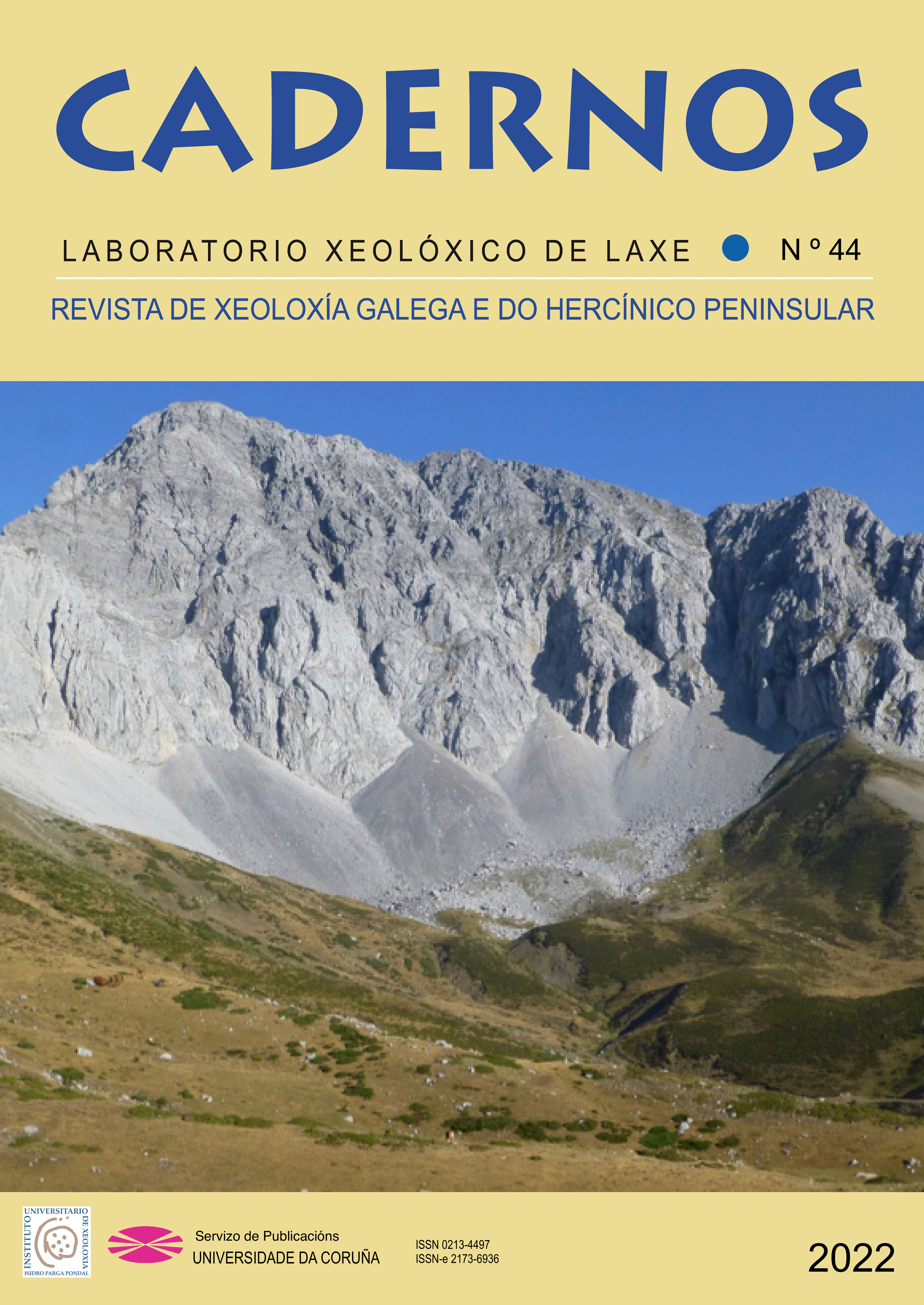 Fotografía de portada: Conos de derrubios coalescentes en la vertiente leonesa Norte de Penubina (Gallinar Cañedo et al., este volumen)